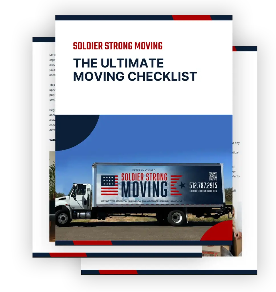 soldier strong moving checklist