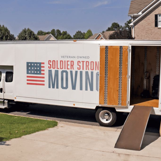 moving company truck with ramp